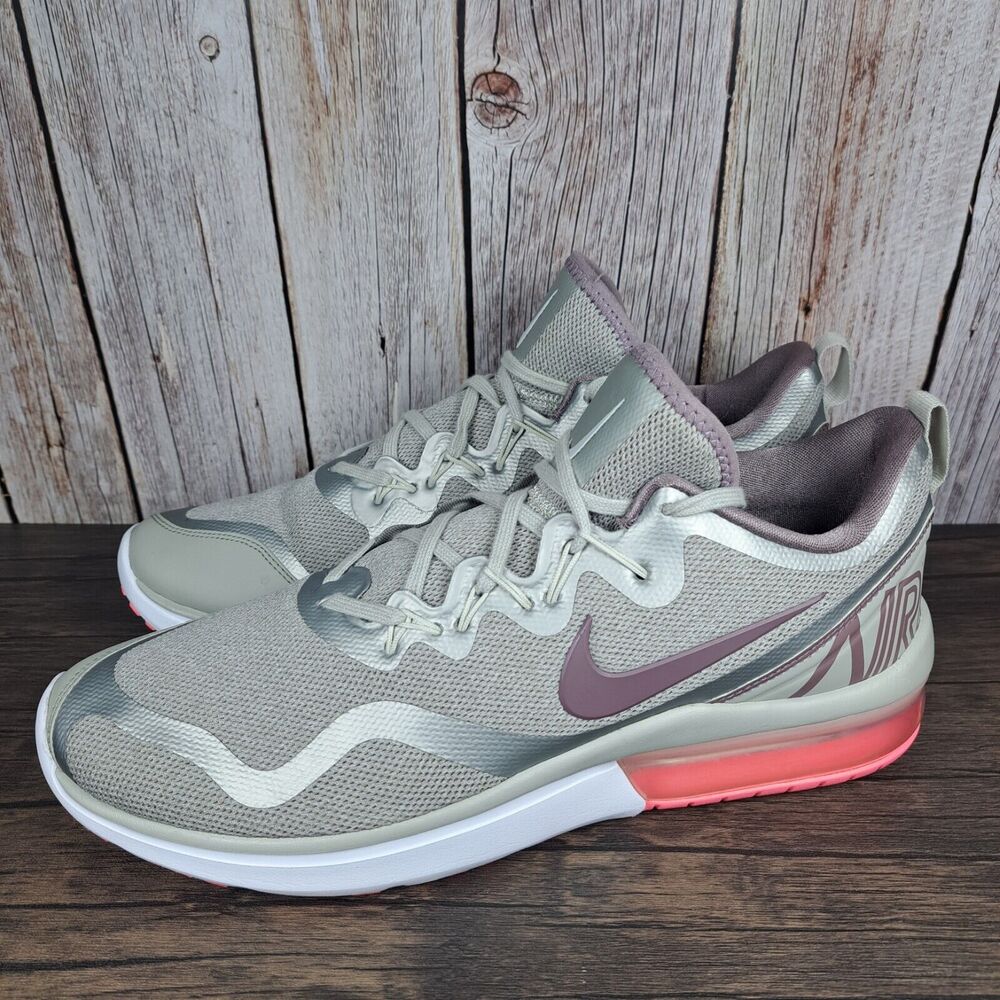Nike Air Max Fury Running Shoes Women's Sz 12 Light Bone Pale Gray Pink (VGC)